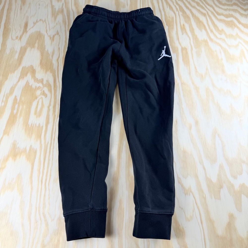 Jordan Kids Black Fleece Joggers Jumpman Sweatpants Size M 10-12 YRS‎ C549-023